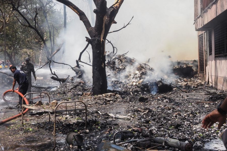 Accidente de avión en India
