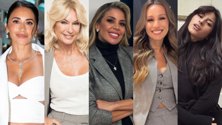Antonela Roccuzzo, Yanina Latorre, Virginia Gallardo, Pampita, Anabel Sánchez