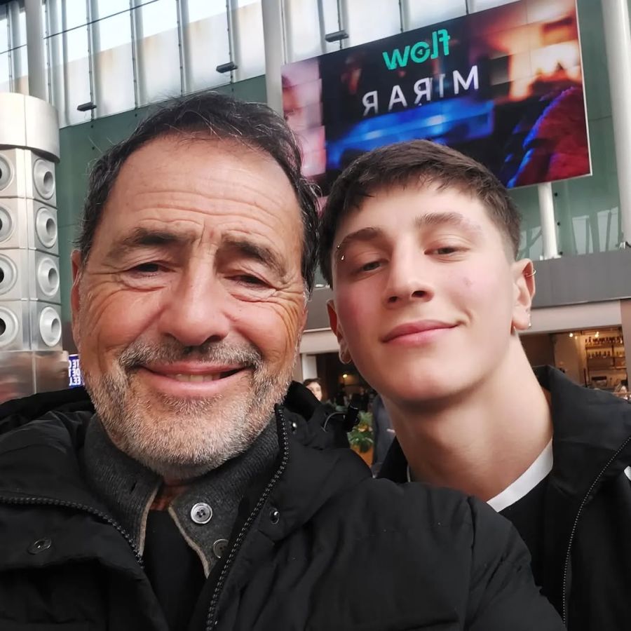 Martín Seefeld y su hijo