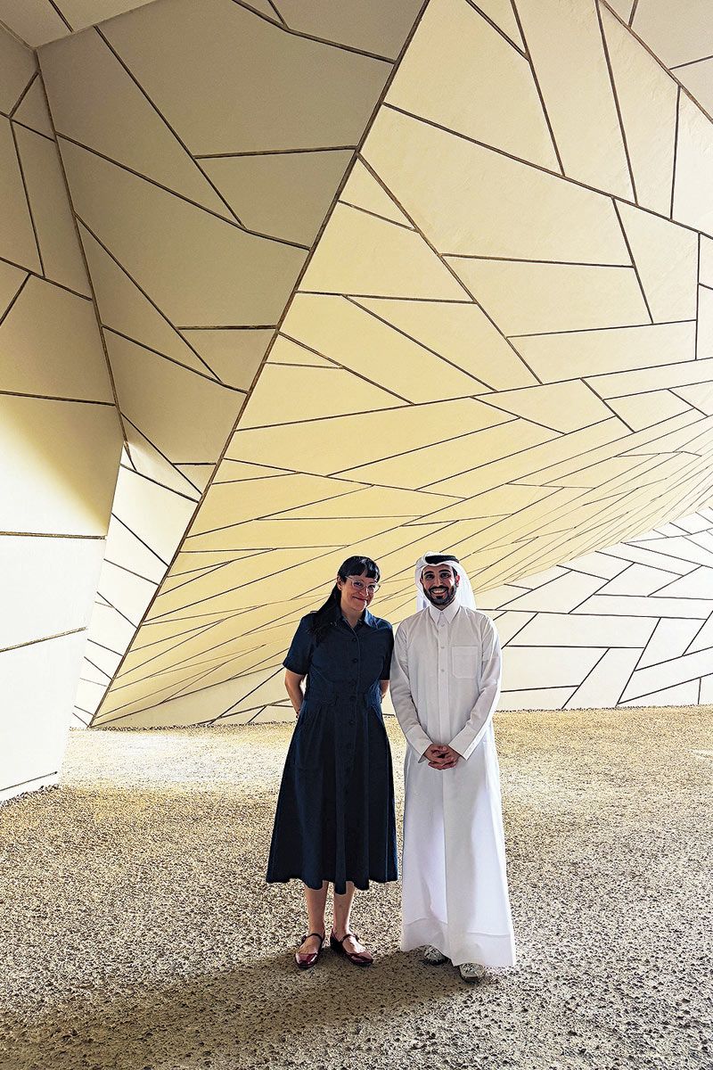  María Amalia García de Malba e Issa Al Shirawi de Qatar Museums