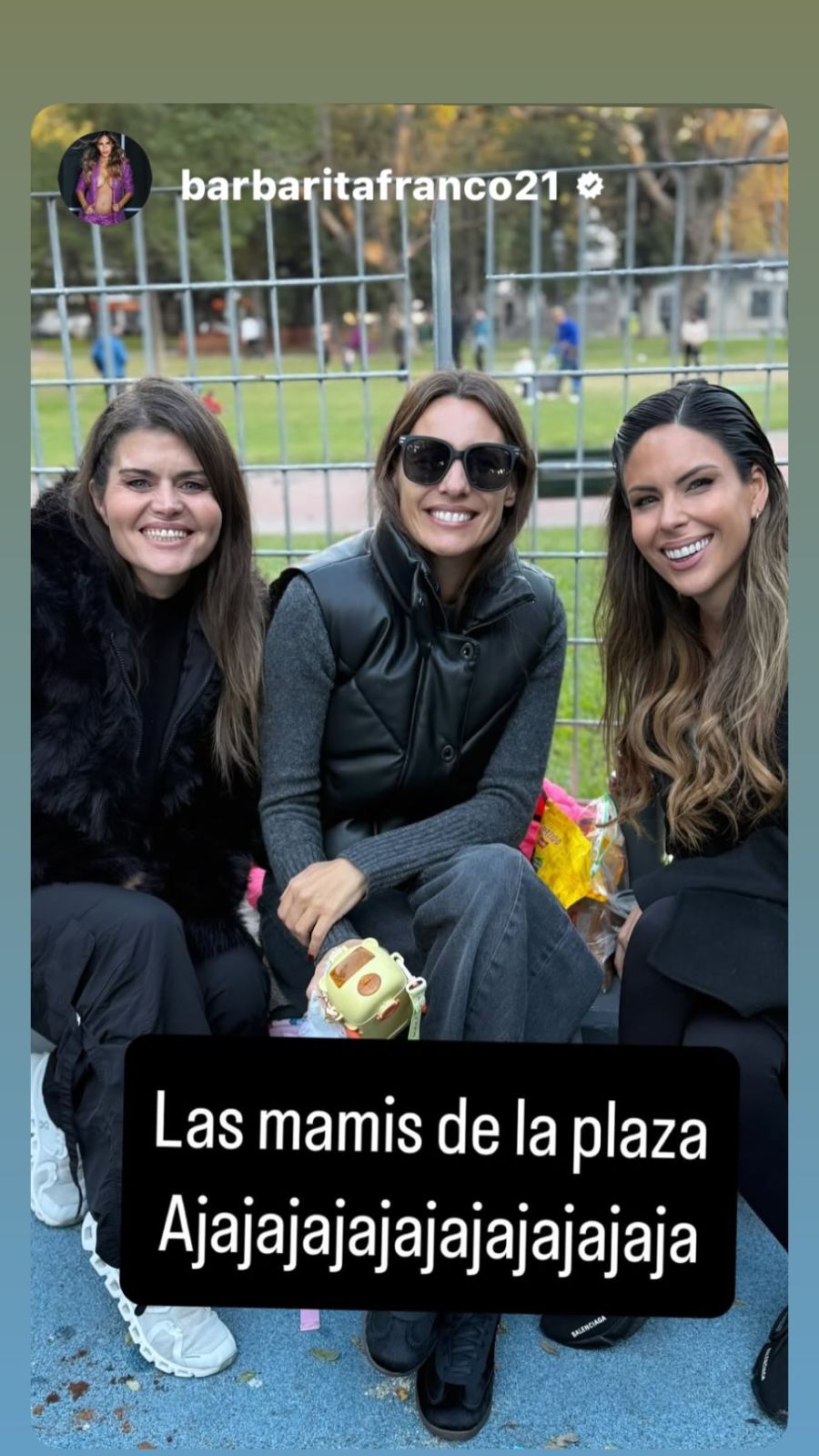 Pampita, Barby Franco y Ángeles Babiani