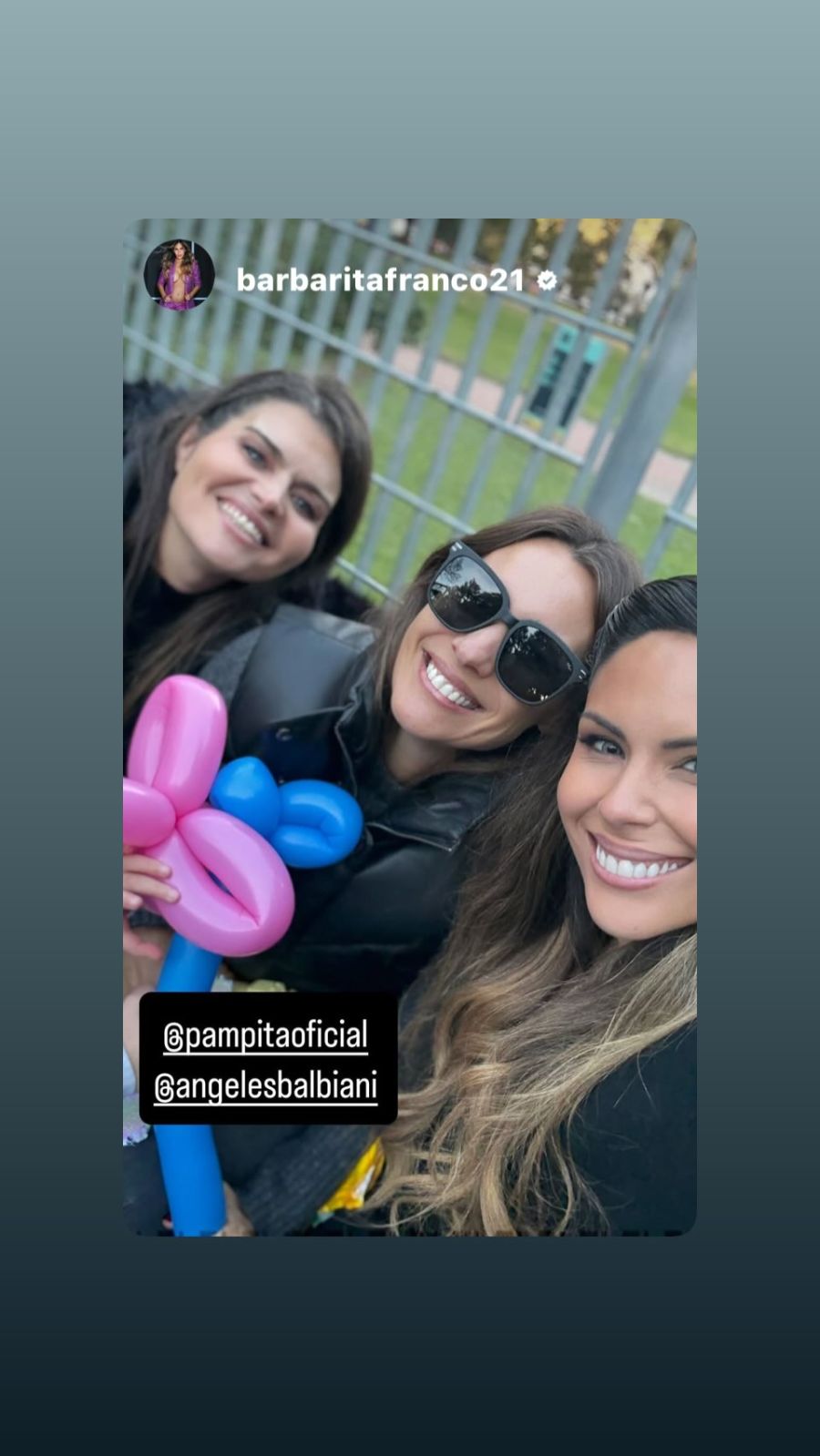 Pampita, Barby Franco y Ángeles Babiani