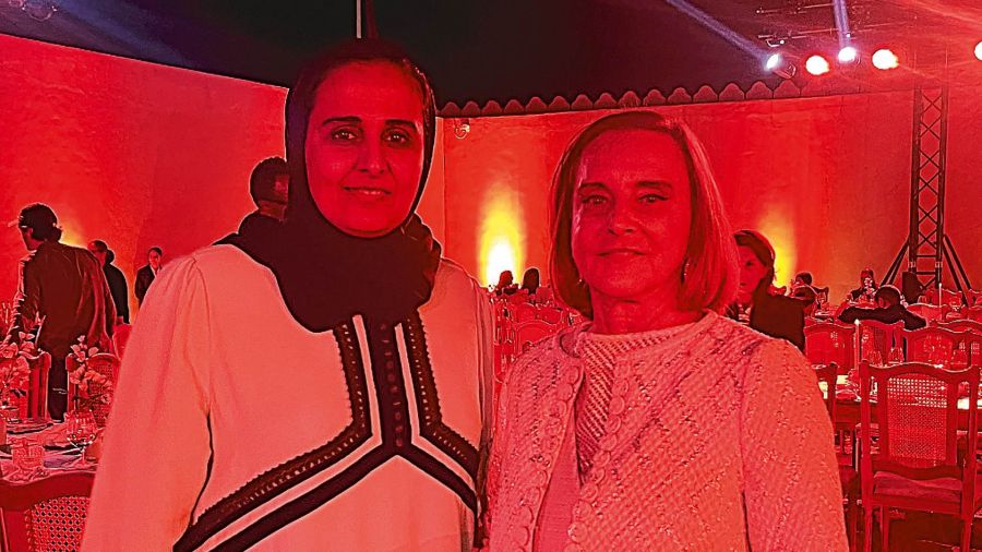 Su Excelencia Sheikha Al Mayassa bint Hamad bin Khalifa Al Thani, Presidenta de Qatar Museums y Teresa Bulgheroni