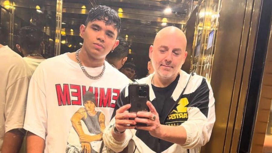 José María Muscari y su hijo Lucio