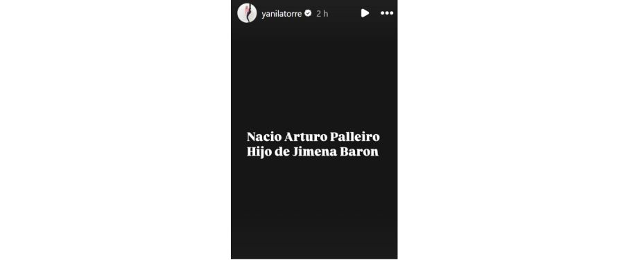 Yanina Latorre anunció el nacimiento del segundo hijo de Jimena Barón