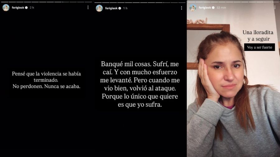 Los mensajes de Fernanda Iglesias que causaron preocupación