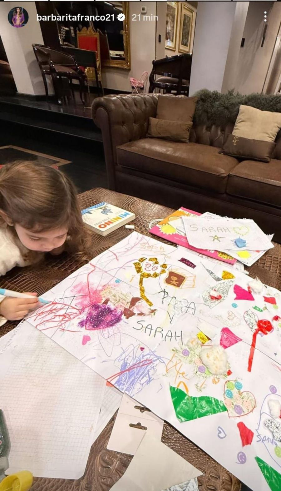 Los regalos de Sarah Burlando para su papá, Fernando