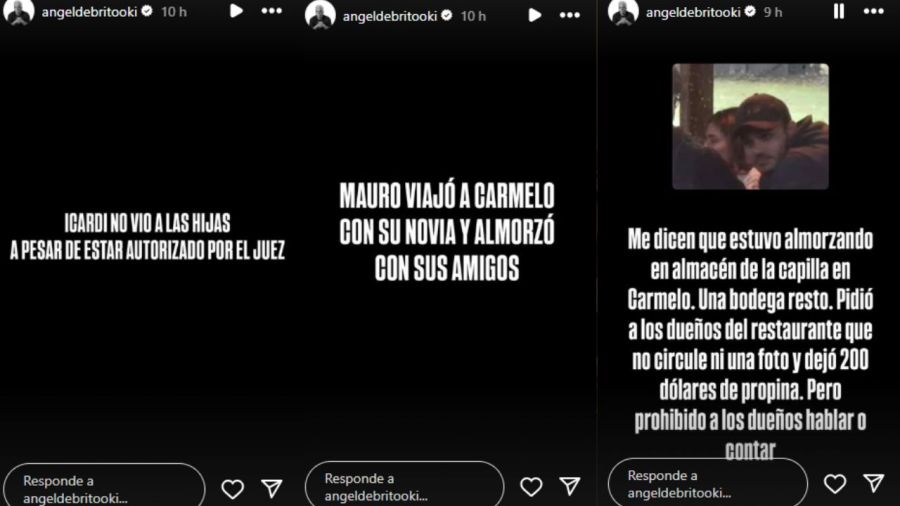 Qué hacía Mauro Icardi en el momento que debía encontrarse con sus hijas y no fue: la foto 