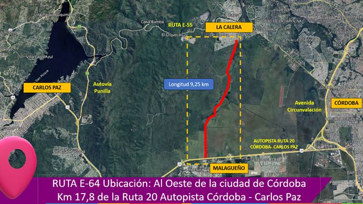 La traza de la ruta