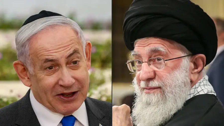 Ali Khamenei ayatolá, Donald Trump y Benjamin Netanyahu 20250618
