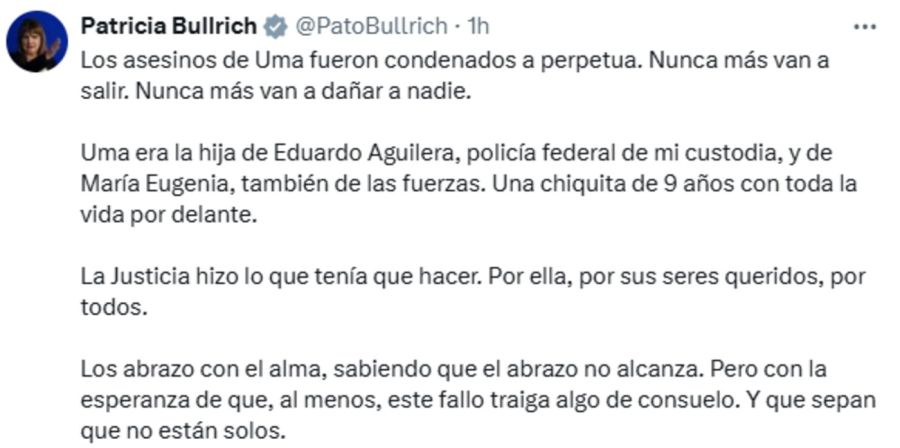 Condenaron a los asesinos de Umma Aguilera 20250618