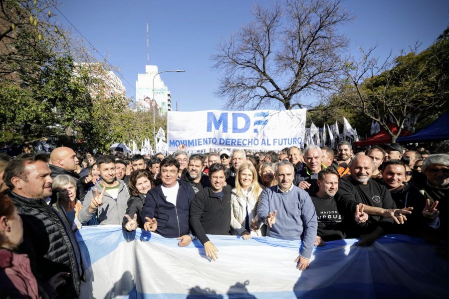 Kicillof en la marcha de Cristina en Plaza de Mayo