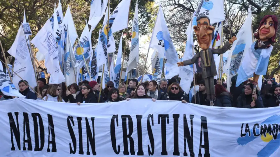 Marcha contra la condena a Cristina Kirchner