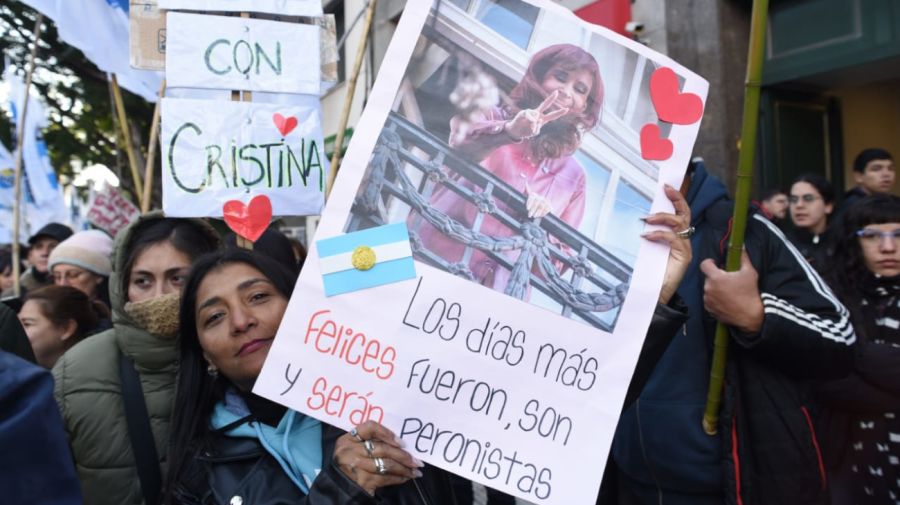 Marcha contra la condena a Cristina Kirchner