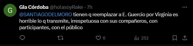 Posteo contra Eliana Guercio