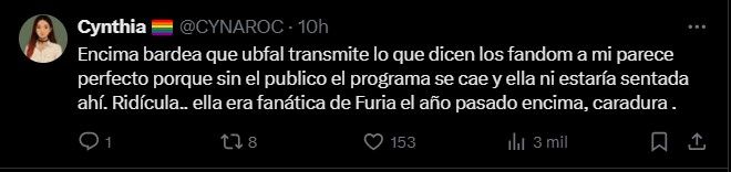 Posteos contra Eliana Guercio