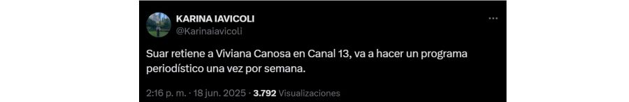 Viviana Canosa continaurá en El Trece