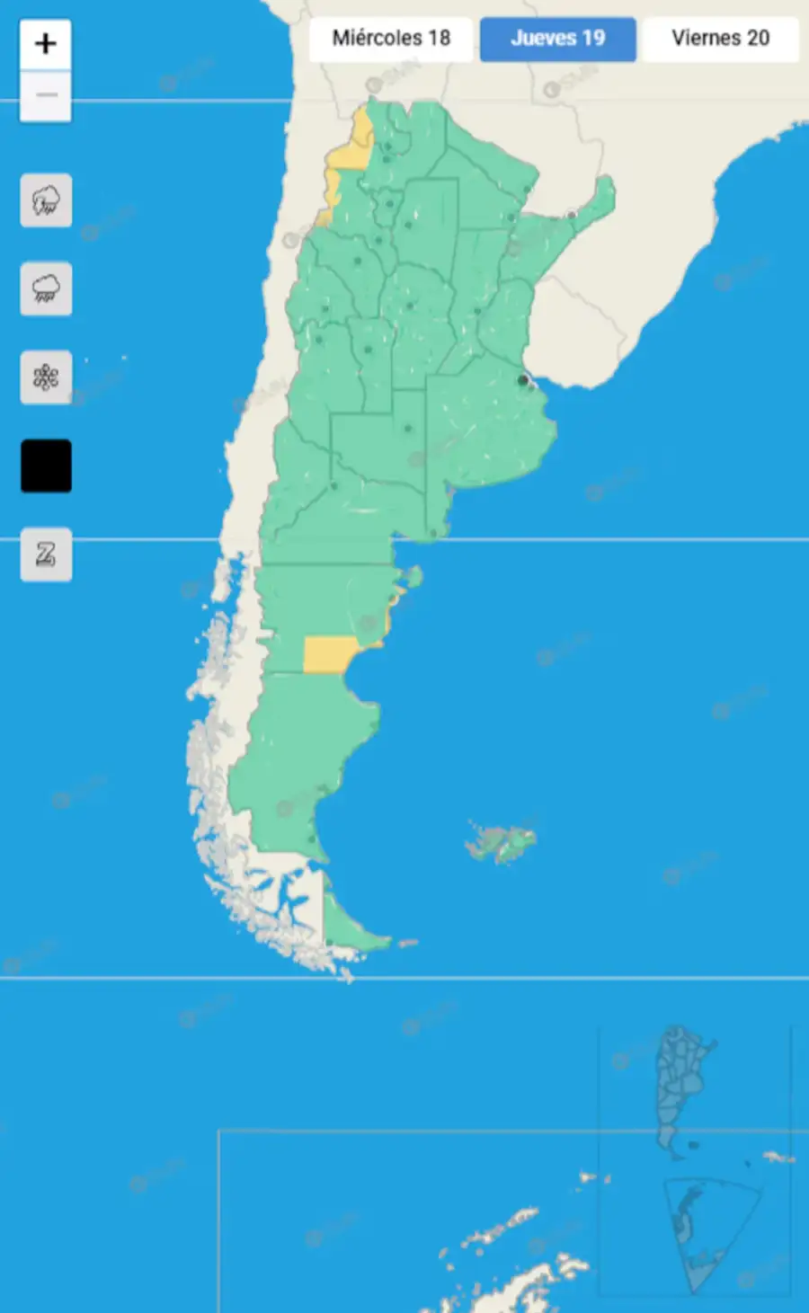 Clima del 19 de junio 2