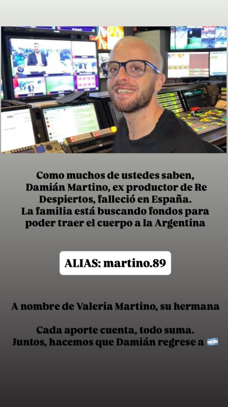 El pedido de la familia de Damián Martino