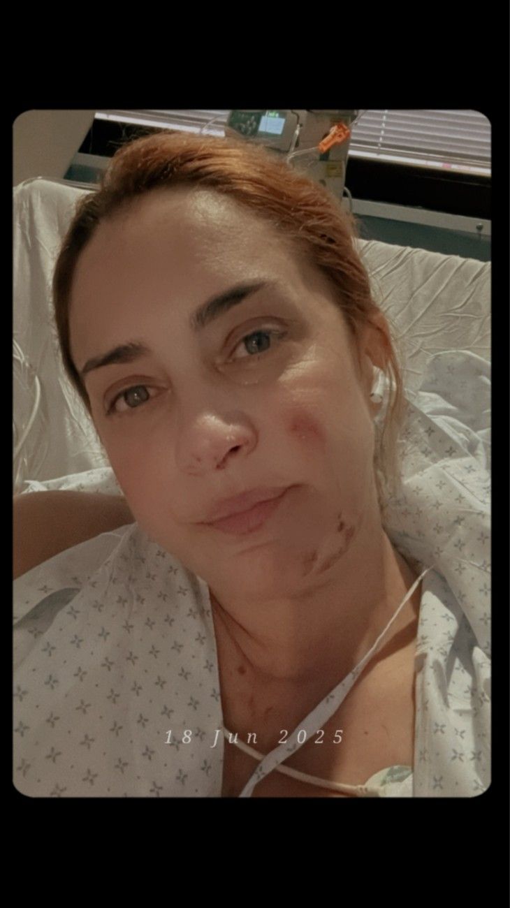 María Julia Oliván desde su internación