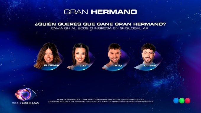 Placa final de Gran Hermano