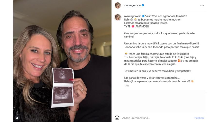 Rocío Marengo confirmó su embarazo