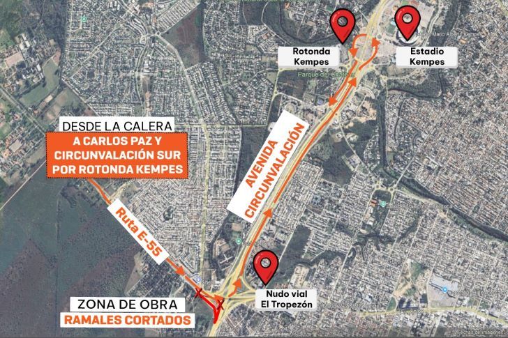24-06-2025 cierre de accesos a Circunvalación Córdoba