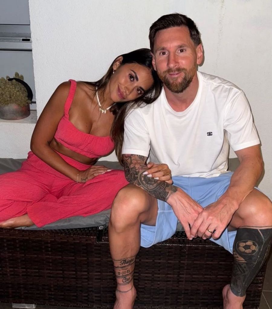 Antonela Roccuzzo y Lionel Messi