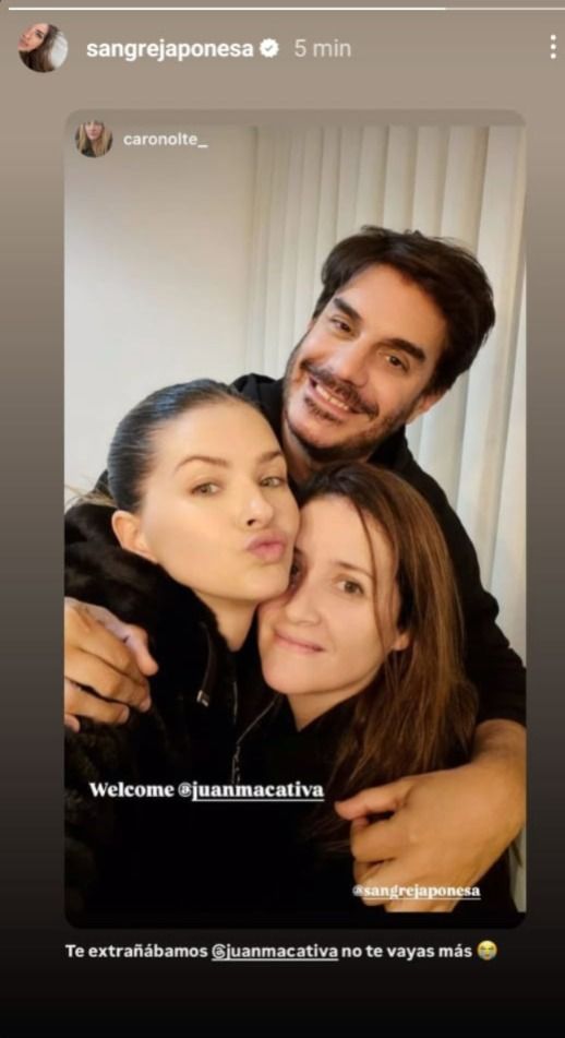 China Suárez junto a sus amigos