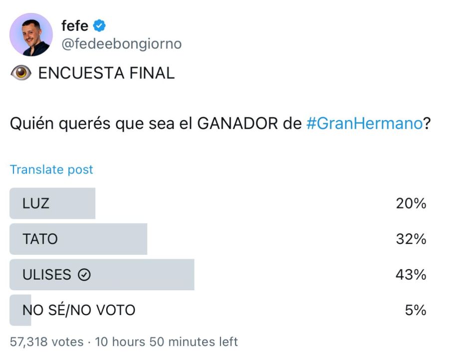 Gran Hermano 2025, Luz Tito, Ulises Apostolo, Santiago Algorta