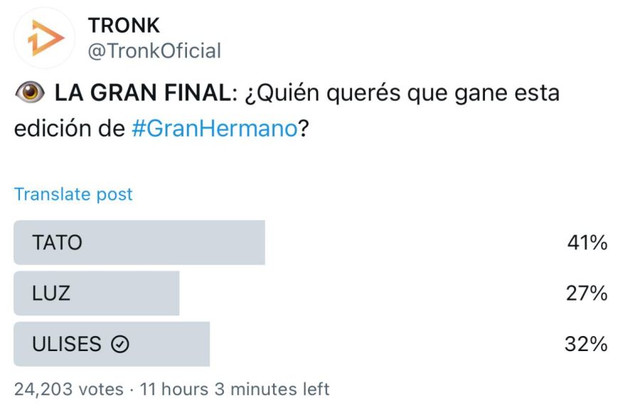 Gran Hermano 2025, Luz Tito, Ulises Apostolo, Santiago Algorta