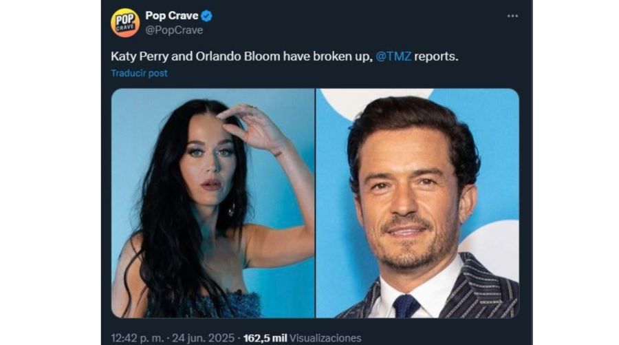 Katy Perry y Orlando Bloom separados