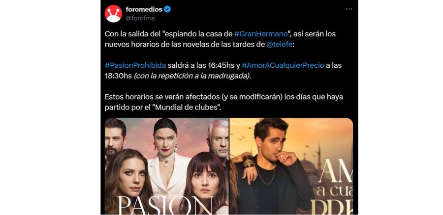 La grilla de Telefe tras el final de Gran Hermano