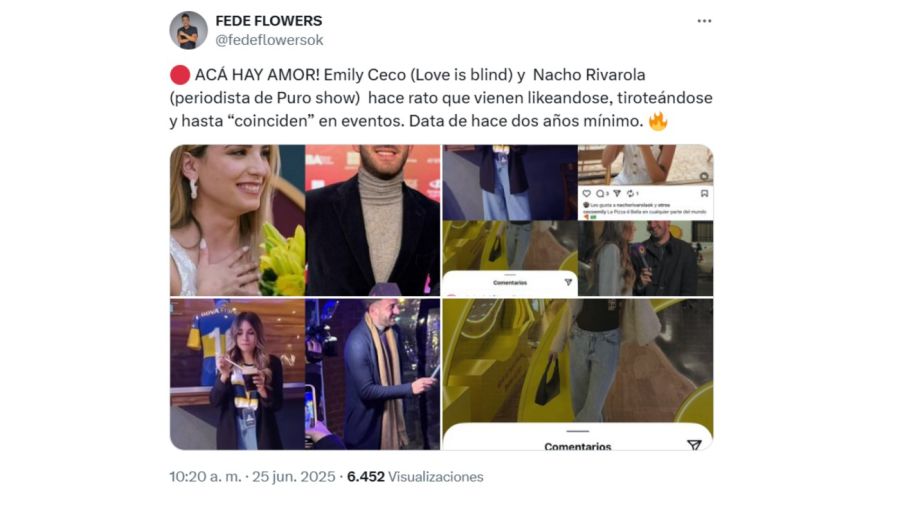 Emily Ceco estaría saliendo con un periodista de El Trece