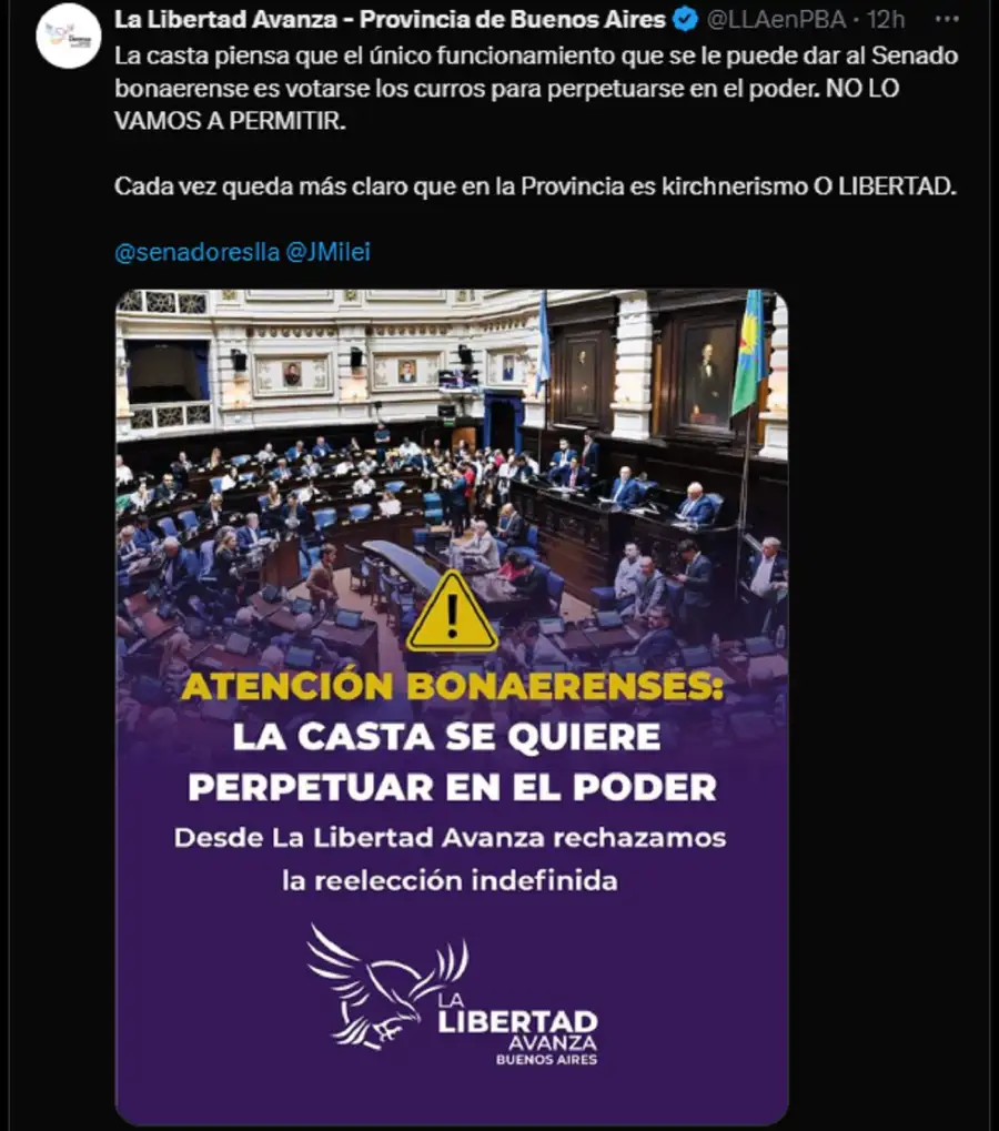 Reelección indefinida legisladores bonaerenses