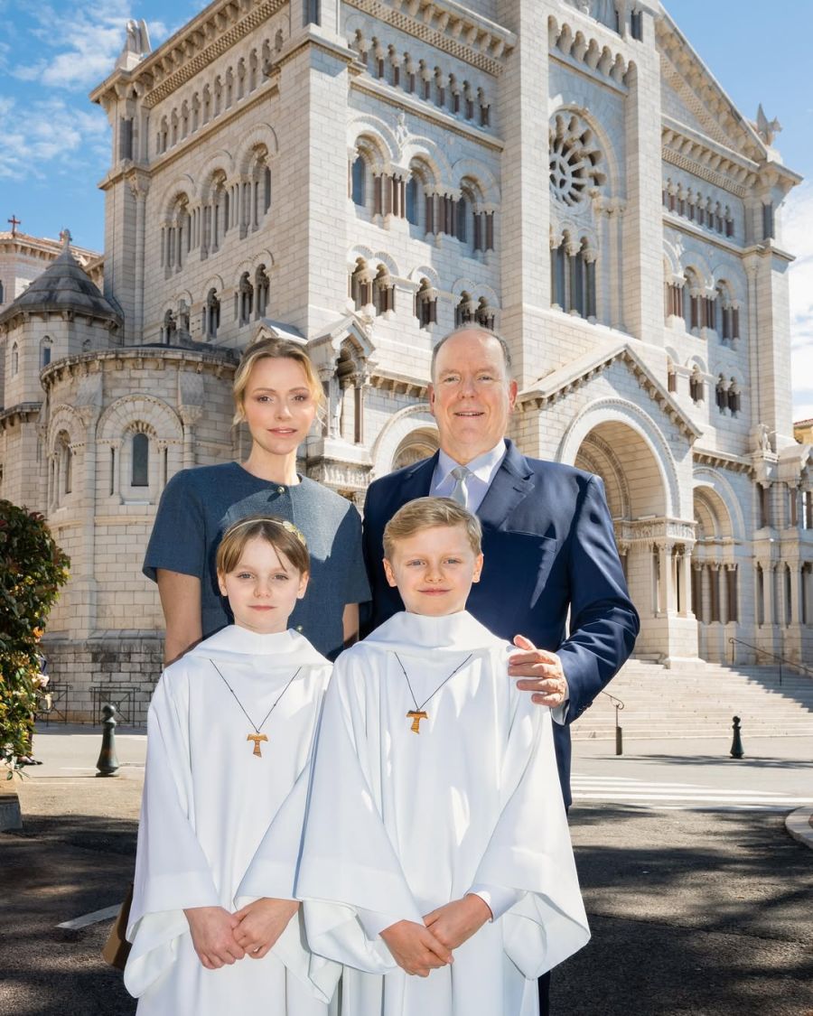 Charlene de Mónaco, Alberto de Mónaco, Jacques de Mónaco, Gabriella de Mónaco