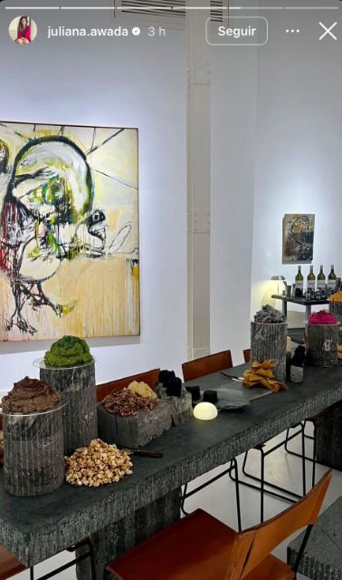 Juliana Awada y Mauricio Macri en la exposición de arte