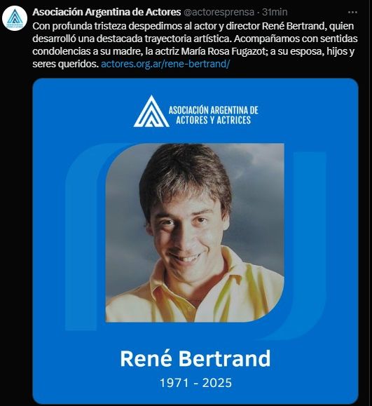 Murió René Bertrand