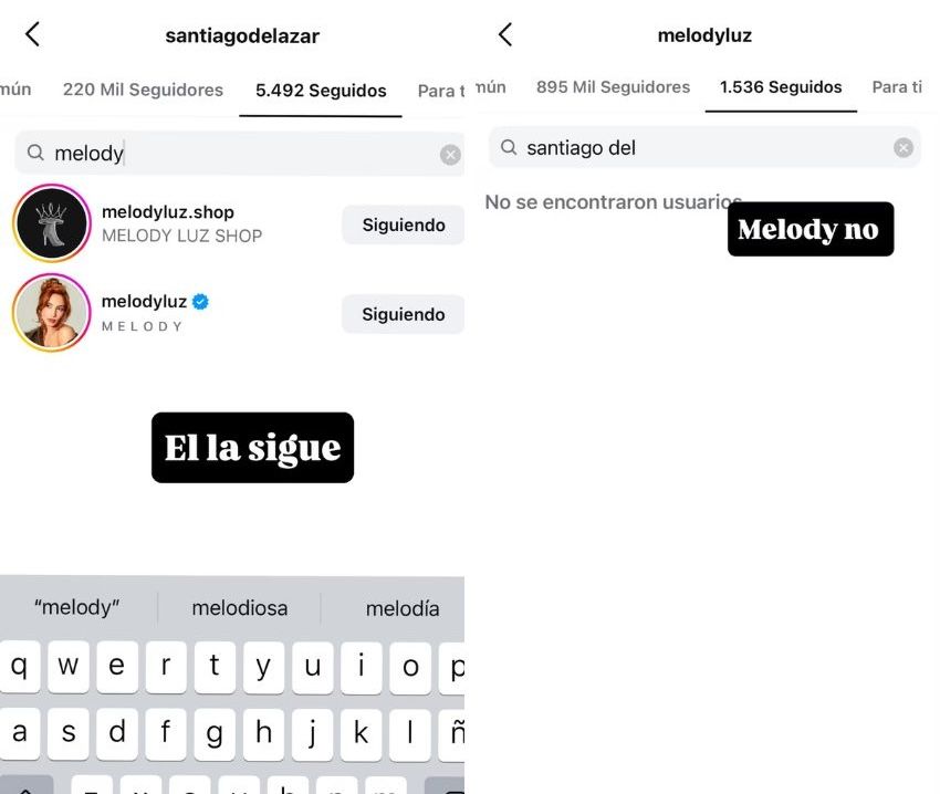 Alex Caniggia, Melody Luz, Santiago del Azar