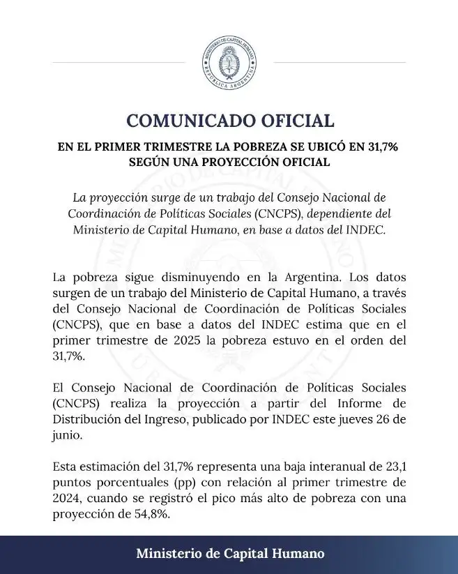 Comunicado de Capital Humano