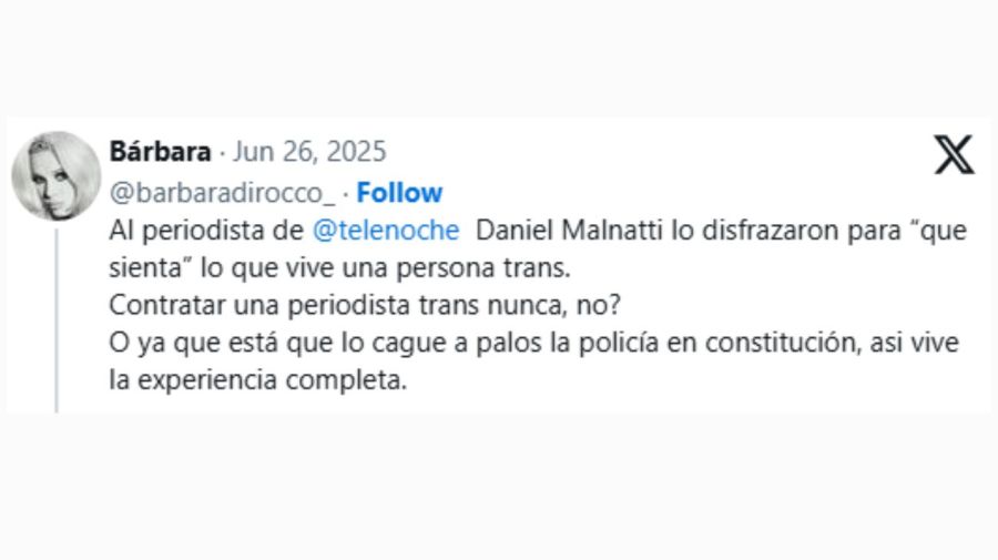 Escándalo por la figura de El Trece que se disfrazó de mujer para "ser trans" por un día - Image 2