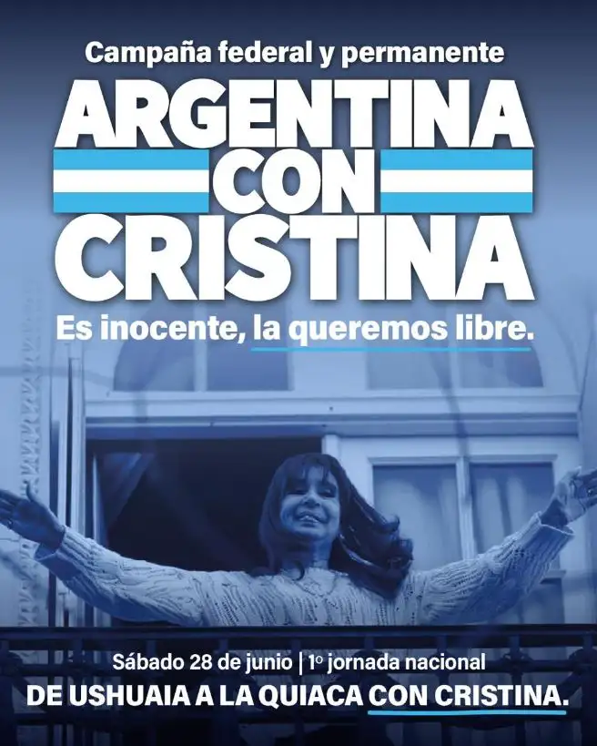 Flyer Argentina con Cristina
