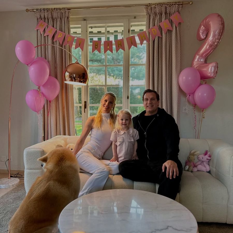 Maxi López y Daniela Christiansson