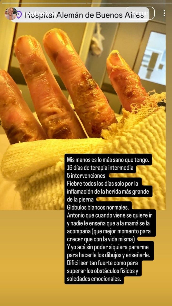 La impactante foto de María Julia Oliván