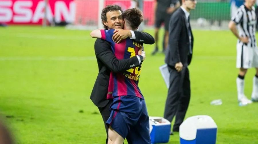 Luis Enrique y Lionel Messi