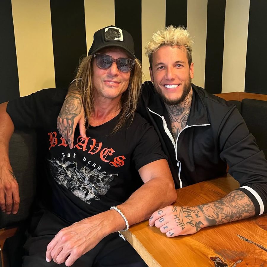 Alex Caniggia con su padre, Claudio Paul