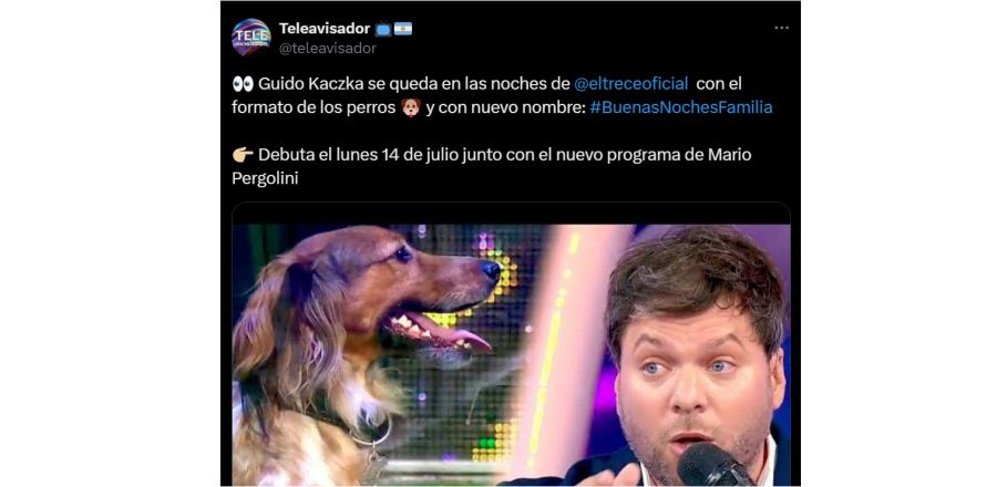Nuevo programa de Guido Kaczka en El Trece