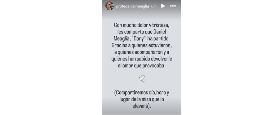 Falleció Daniel Meaglia, el personal trainer de los famosos