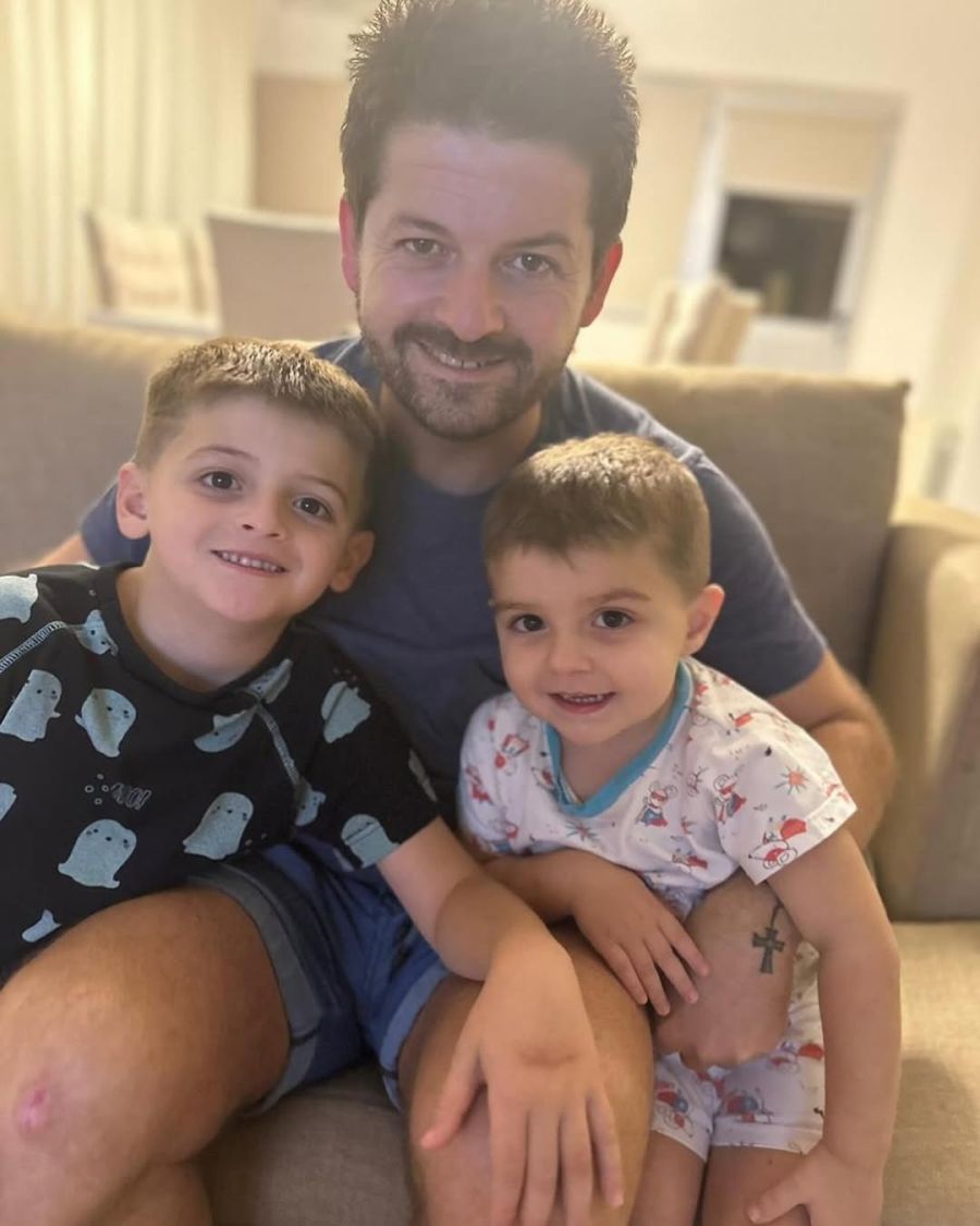 Natalia Pastorutti y sus hijos