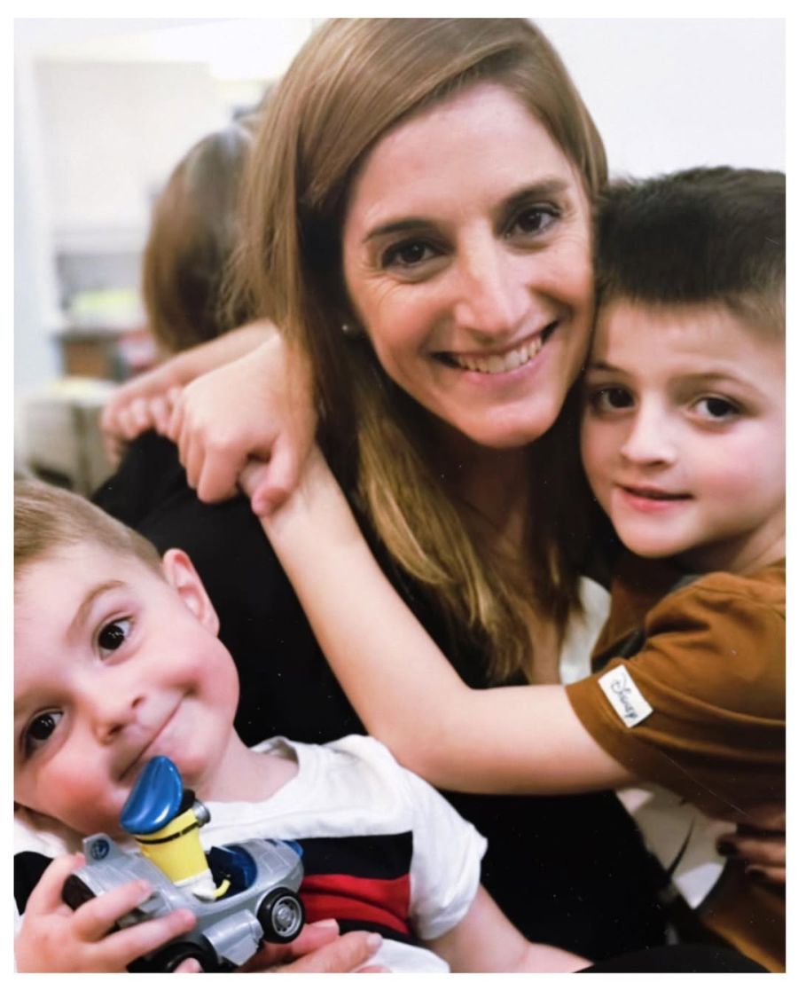 Natalia Pastorutti y sus hijos